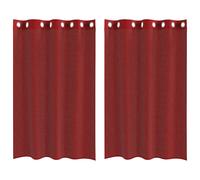 (wine red, 140 x 175 cm) vidaXL Voile Curtains with Grommets 2 pcs Apple Green 140x225 cm net curtain