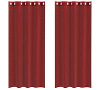 (wine red, 140 x 225 cm) vidaXL Voile Curtains with Grommets 2 pcs Apple Green 140x225 cm net curtain