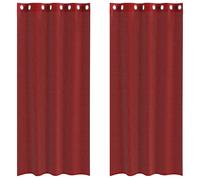 (wine red, 140 x 245 cm) vidaXL Voile Curtains with Grommets 2 pcs Apple Green 140x225 cm net curtain