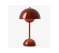 (Wine Red, AU plug) Flower Bud Led Table Lamp Night Light Mushroom Table Lamps Nordic Bedside Wedding Room Desk Simple Decoration Bedroom Modern