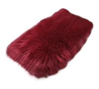 (Wine Red) Car Armrest Cushion - Auto Plush Armrest Pad | Soft Car Seat Box Cover Protector Furry Auto Center Console Cover Pad for Vehicle SUV