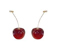 Wine Red Cherry Pendant Earring For Women Personality Fashion Earring Cute Fruits Daily Outfit Accessories Wedding Jewelry Birthday Gifts
