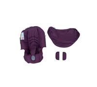 (Wine red) COLU KID Stroller Accessories Seat Cushion Change Kits Rain Cover Sunshade Insect Net Backpack Bag For Doona Car Seat Stroller