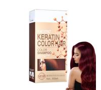 Wine Red Hair Color Shampoo - Natural Hair Dye Shampoo, Hair Dye Covers Gray Hair,Long Lasting Colour Shampoo For Men & Women,Lasts 30 Days,500 ML