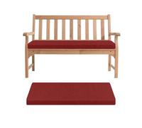 Wine Red Indoor/Outdoor Bench Cushion 5cm Thick Non Slip Seat Pad for Garden, Patio, Bay Window Washable 160x30cm Bench Pad for Comfort & Style