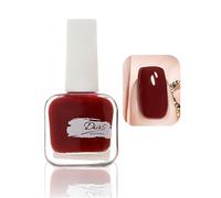 Wine Red Nail Polish - Quick Dry & Long Lasting Burgundy Nail Varnish - Chip Resistant Non-Toxic for DIY at Home Nail Art Manicure - No Need Baking (Wine Red)