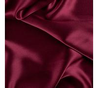 Wine Red Real Silk Charmeuse Fabric 100% Pure Silk Soft Satin Fabrics by The Metre for Fashion Width 114cm
