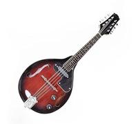 Wine Red To Black Electro-acoustic Dual-purpose Mandolin Instrument With Rosewood Fingerboard Mandolin Set for Beginner