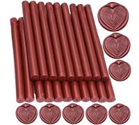 Wine Red Wax Sealing Sticks, ONWINPOR 20 Pcs Glue Gun Wax Seal Sticks for Wax Seal Stamp, Wine Red Wax Seal Sticks for 0.43'' Glue Gun Wax Sealing Sticks (Wine Red)
