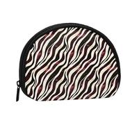 Wine Red Zebra Pattern Print Coin Purse - Mini Coin Purses for Women, Cute Small Change Purse Coins Pouch