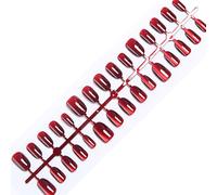 Wine Redness Fake Nails Christmas Winter Cats Eye Press On Almond/Short Square/Coffin False Glues On Acrylic Fake Nail