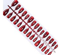 Wine Redness Fake Nails Christmas Winter Cats Eye Press On Nails Almond/Short Square/Coffin False Nails Glues On Nails