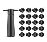 Wine Saver Vacuum Pump with 20 Reusable Stoppers, Wine Bottle Sealer, Keeps Wine Fresh - Ideal for Red & White Wine Lovers, Best Gifts Set for Wine Enthusiasts