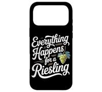 Wine Saying for Wine Lover Everything Happens For A Riesling Case for iPhone 17 Pro Max