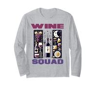Wine Squad | Connoisseur Wine Design for Wine Drinker Long Sleeve T-Shirt
