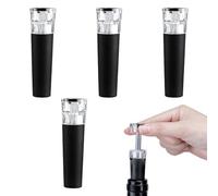 Wine Stopper,Biluer 4 PCS Bottle Stopper Wine Stoppers for Wine Bottles Wine Preserver Wine Stopper Vacuum Wine Vacuum Pump and Stopper Wine Stoppers Vacuum Wine Stoppers