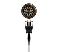 Wine Stopper, Dart Board Printed Wine Toppers for Wine Bottles Zinc Alloy Wine Bottle Stopper Reusable Decorative Bottle Stoppers for Holiday Party