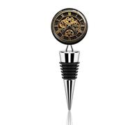 Wine Stopper Resealable Wine Pump Beverage Bottle Stoppers Vacuum Wine Stopper Clock Gear Wine Bottle Sealer Silicone Wine Saver Stoppers for Kitchen Supplies Wine Accessories