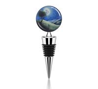 Wine Stopper Resealable Wine Pump Beverage Bottle Stoppers Vacuum Wine Stopper Grass on The Mountain Wine Bottle Sealer Silicone Wine Saver Stoppers for Kitchen Supplies Wine Accessories