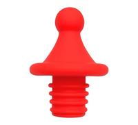 Wine Stoppers (5.5cm) - Silicone Leakproof & Airtight Seal for Wine, Beer, Soda Bottles - Universal Stretchable Design - Preserve Freshness at Home, Parties, Outdoors(Red)