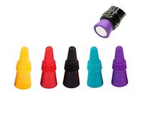 Wine Stoppers,5 Pack Reusable Bottle Plug Multicolored Bottle Plugs with Screw Threaded for Wine Beverage Bottle Preserving Beer Champagne to Keep The Wine Fresh.