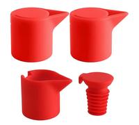 Wine Stoppers for Bottles - Reusable Champagne Stopper, Airtight Silicone Wine Saver 3 Pieces for Home Kitchen Tastings Enthusiasts