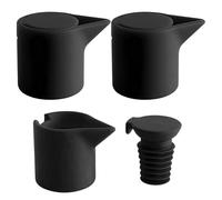 Wine Stoppers for Bottles - Reusable Champagne Stopper, Pack of 3 Silicone Wine Stoppers for Kitchen, Outdoor, Picnics, Restaurants, Wedding Planner, Tastings