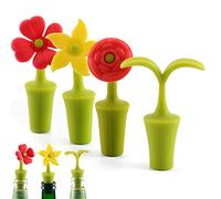 Wine Stoppers Silicone, Cartoon Silicone Wine Bottle Stopper Leakproof Easy to Clean for Preserving Beer Champagne Beverage Alcohol Supplies 6pcs