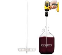 Wine Sulfite Remover, Stainless Degassing Whip, 17.5-Inch Stirring Rod Tool, Kombucha Agitator Stick, Home Brewing Mixer, Ideal for Beer Crafting, Bottling, Fermentation Supplies