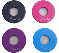 Wine-Tapa Drinking Glass Covers- Keeps Bugs and Insects Away Outdoors- Set of 4 No Spill Drink Covers (Malibu)