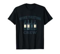 Wine Tasting Crew Drinker Funny Wine Bottle Glass T-Shirt