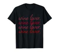 Wine Tasting Drinker Minimal Wine Lover Bottle Glass T-Shirt