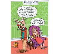 Wine Tasting - Humour Greetings Card 10258 (Happy Birthday)