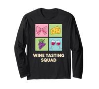Wine Tasting Squad Matching Girls Trip Vineyard Bachelorette Long Sleeve T-Shirt