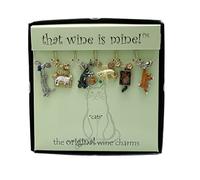 Wine Things WT-1472P Cats Wine Charms, Painted