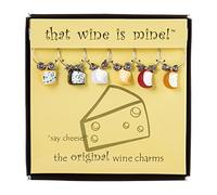 Wine Things WT-1619P Say Cheese Painted Wine Charms, Zinc