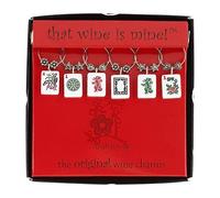 Wine Things WT-1648P Mah Jongg, Painted Wine Charms, Zinc, American Mahjong