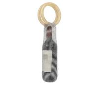 Wine Tote Bag, Elegant Rhinestone Stretchable Wine Purse with Resin Handle, Insulated Bottle Holder, Elegant Gift Bag for Wine Lovers