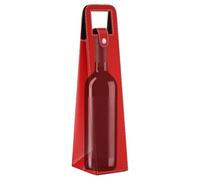 Wine Tote Bag Reusable PU Leather Tote Bag for Champagne and Beer, Red, Se référer à la description, Refer to description