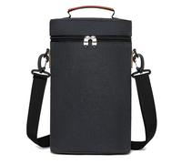 Wine Travel Bag Tote | 2 Bottle Cooler Tote Bag Insulated Wine Carrier,Wine Carrier with Handle Portable Carrying Case for BYOB, Women & Men