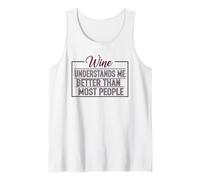 Wine Understands Me Be. Modern Modern Condensed Tank Top