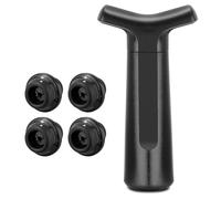 Wine Vacuum Pumps Includes 4 Stoppers for Quick Wine Preservation Comfortable Ergonomic Manual Wines Stoppers Enduring Leakproof Sealing Bottle Cap