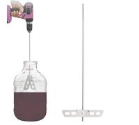 Wine Wand - Stainless Steel Wine Degasser ? 17.5 Inch Drill Mixer Attachment ? Beer Brewing Stirrer for Wine, Kombucha & Meads, Easy Degassing & Mixing, Durable & Rust-Proof