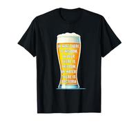 Wine wisdom beer freedom water bacteria funny sarcasm wry T-Shirt