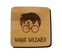 WINE WIZARD HARRY POTTER INSPIRED COASTER DRINK MAT ENGRAVED PRESENT GIFT (2)