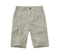 Winebox Men's Shorts Quick Dry Cargo Shorts Outdoor Hiking Golf Work Shorts Elasticated Waist with Zip Pockets(Light Apricot-36)