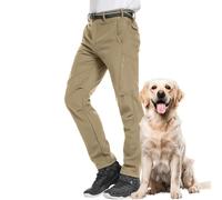 Winebox Mens Waterproof Winter Trousers,Hiking Fleece Lined Thermal Softshell Ski Cargo Pants for Outdoor Walking Climbing
