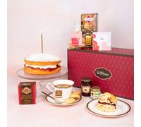 Winebuyers Birthday Afternoon Tea Gift Hamper, 75cl, Non-Alcoholic, Includes Cake, Scones, Jam, Clotted Cream, Fudge, Biscuits, TeaBy Winebuyers