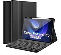 Wineecy Keyboard Case for Xiaomi Mi Pad 6/Mi Pad 6 Pro 11 Inch 2023 Release (UK Layout), Slim PU Stand Cover with Magnetically Detachable Wireless Bluetooth Keyboard (Xiaomi Pad 6/6 Pro 11")