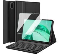 Wineecy Keyboard Case with Screen Protector for Honor Pad X8a/X8b 11 Inch 2024 2026, 9H Tempered Glass, Magnetically Detachable Wireless Bluetooth Keyboard with Slim Stand Cover with Pen Holder